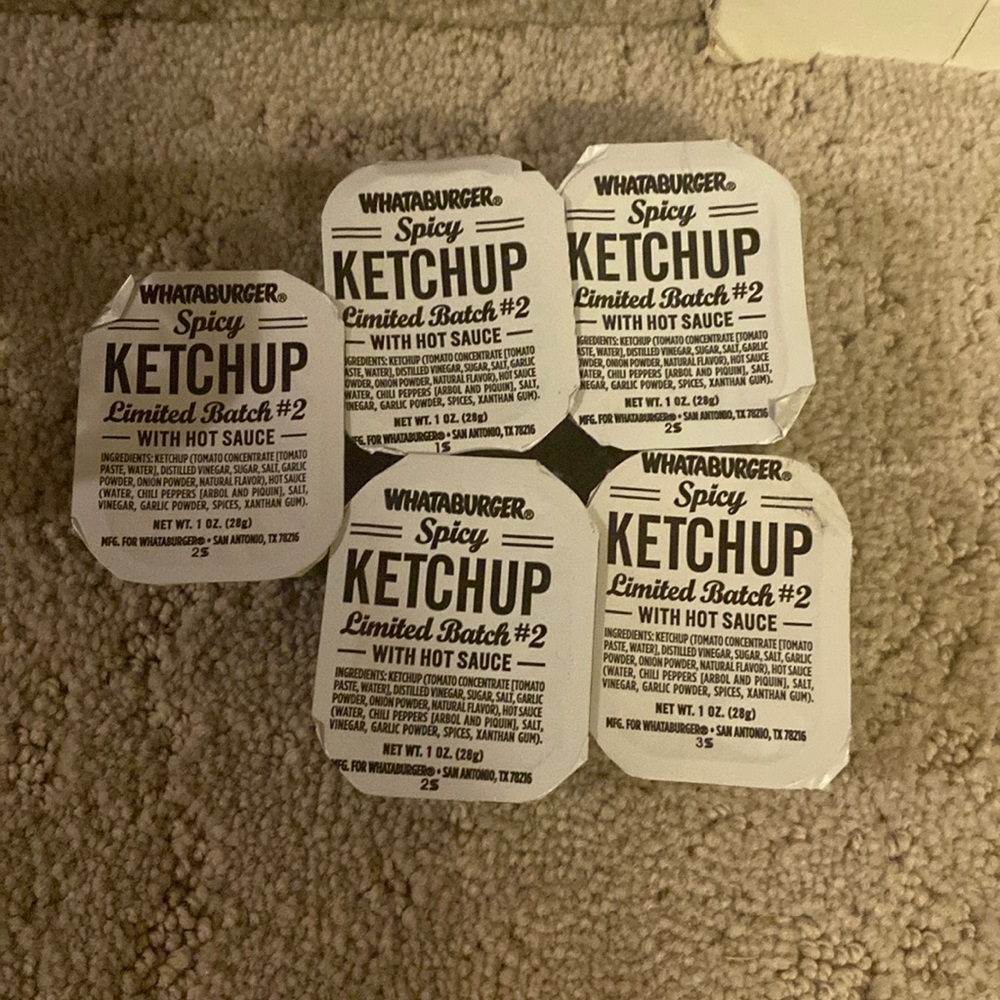 Whataburger Rare Unreleased  Spicy Ketchup with hot sauce LIMITED BATCH #2